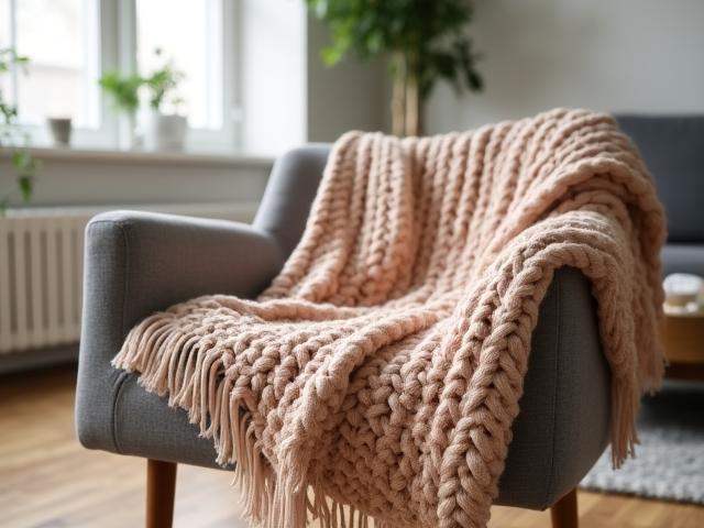 Washable Knit Throw